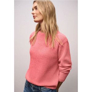 Street One Dames Chenille trui in Pink, in size: 34