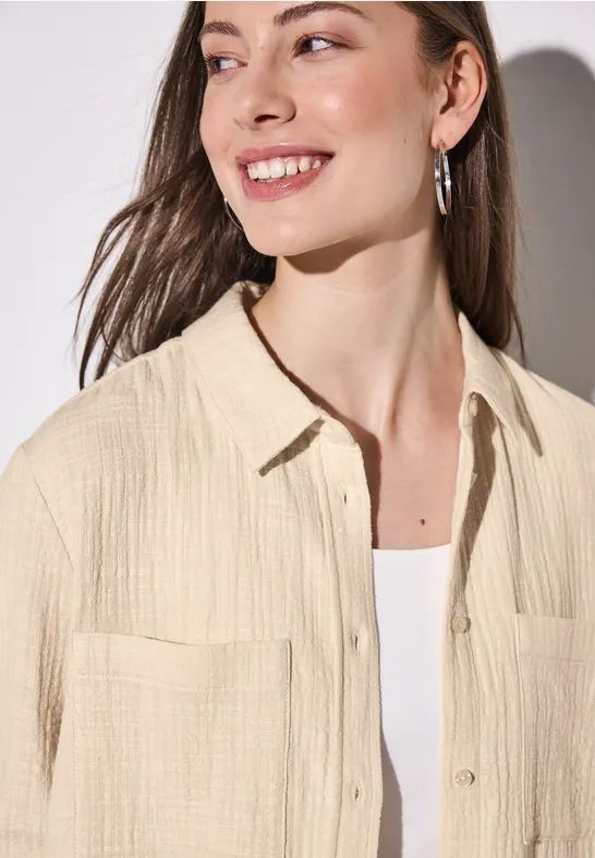 Street One - Overhemdblouse - Katoen - Wit