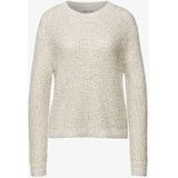 Gebreide Trui - Cloud Cream - Regular Fit - Ronde Hals - Lange Mouwen