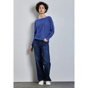 Street One Dames Dolman trui in Blauw, in size: 34