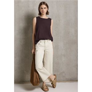 Street One Studio Dames Blousetop met lintdetails in Rood, in size: 34