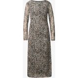 STREET ONE - F144395 - Damesjurk - Crème Bruin - Midi - Lange Mouwen