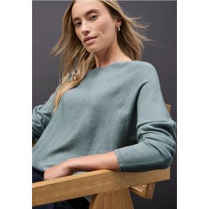 Street One Dames Basis Dolman-trui in Blauw, in size: 34