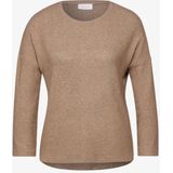 Street One - Studio - Dames Shirt - Bruin - 3/4 Mouwen