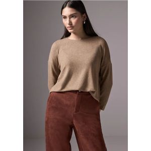 Street One - Studio - Dames Shirt - Bruin - 3/4 Mouwen