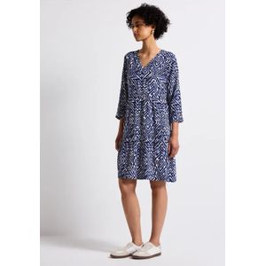 Street One Dames Tuniekjurk met patroon in Blauw, in size: 34