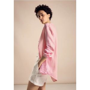 Street One Dames Mousseline shirtblouse in Roze, in size: 34