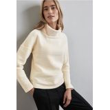 Street One - Ottoman - Overhemd - Katoenmix - Sjaalkraag