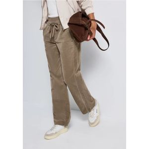 Street One - Bonny - Corduroy Broek - Bruin - Wide Legs - Loose Fit