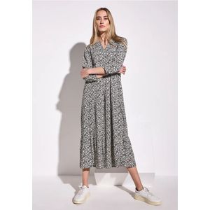 Street One Dames Jurk met volants in Blauw, in size: 34