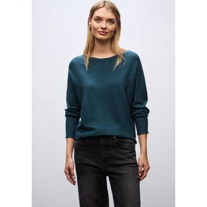 Street One Dames Basis Dolman-trui in Turkoois, in size: 34