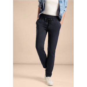 Street One Dames Loose fit reisbroek in Blauw, in size: 34