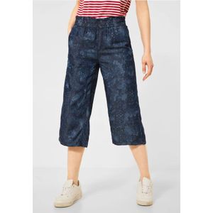 Street One Dames Loose fit denim culotte in Blauw, in size: 31