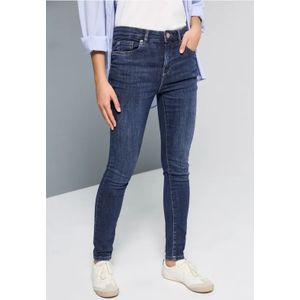 Street One Studio Dames Skinny Fit jeans in Blauw, in size: 24