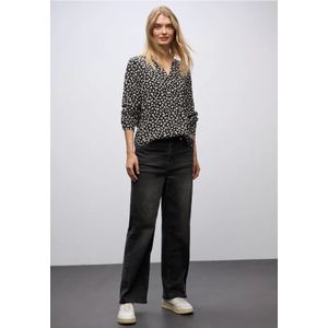 Street One Dames Tuniek met patroon in Zwart, in size: 34