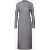 Street One Studio Glanzende gebreide damesjurk, Dark Silver Mel., 34