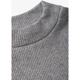 Street One Studio Glanzende gebreide damesjurk, Dark Silver Mel., 34