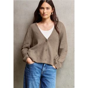 Street One Studio Dames Cosy Basis Vest in Beige, in size: 34