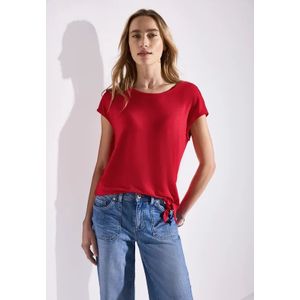 Street One - Dames Shirt - Rood - Viscosemix met Stretch