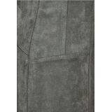 Street One - Hope - Skinny Broek - Groen - Hoge Taille, Materiaalmix met Stretch