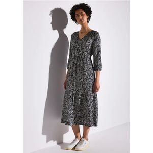 Street One Dames Tuniekjurk met volants in Blauw, in size: 34