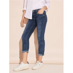 Street One Dames Casual fit 7/8-jeans in Blauw, in size: 24