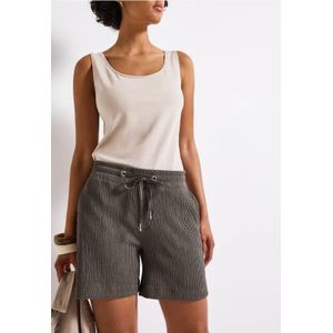 Street One Dames Gestructureerde shorts in Bruin, in size: 44