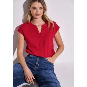 Street One Dames Shirt in tuniek-look in Rood, in size: 34