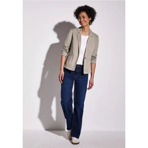 Street One Dames Korte blazer in Grijs, in size: 46