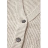 Street One - Studio Cosy Short Cardigan - Oak Beige Melange - Vest