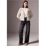 Street One - Studio Cosy Short Cardigan - Oak Beige Melange - Vest