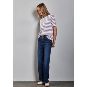 Street One Dames Gestreept shirt in Paars, in size: 34