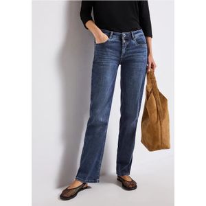 Street One Dames Straight Legs jeans in Blauw, in size: 24