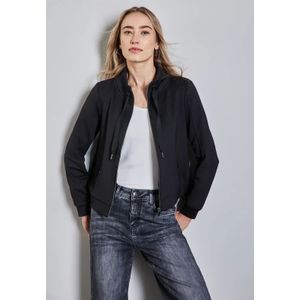 Street One Dames Lichtgewicht sweatjack in Zwart, in size: 36