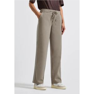 Street One Dames Broek met galonstrepen in Bruin, in size: 38