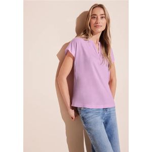 Street One Dames Blouse met mouwaanzet in Roze, in size: 34