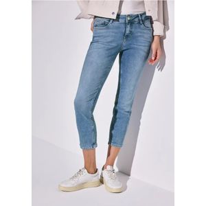 Street One Dames 7/8 jeans in een casual pasvorm in Blauw, in size: 26