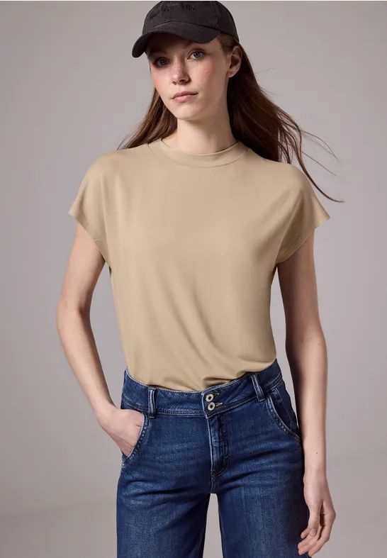 Street One Studio - Gezellig Shirt - Beige - Viscosemix