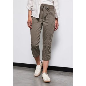 Street One Dames 3/4 broek met omslag in Bruin, in size: 32