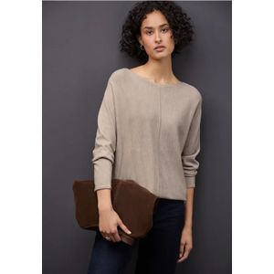 Street One Dames Basis Dolman-trui in Beige, in size: 34