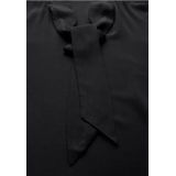 Street One - Blouse - Zwart - Dames - V-hals met Strik