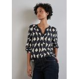 Street One - Bedrukte Blouse - Blauw