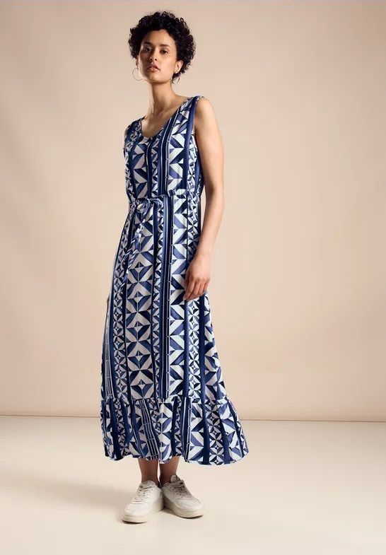 Street One - Maxi-jurk - Blauw - Dames