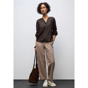 Street One Dames Tuniek met gespleten hals in Bruin, in size: 34