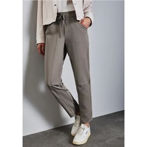 Street One Dames Losse broek in Beige, in size: 44