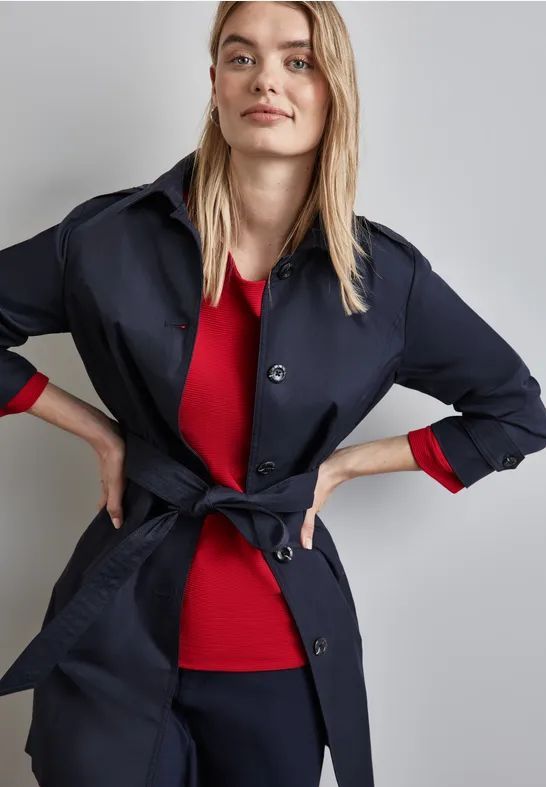 Street One - Gestructureerd Overhemd - Rood