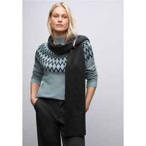 Street One Dames Trui met Noorse look in Blauw, in size: 34