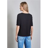 Street One - Shirt - Blauw - Viscosemix met Stretch