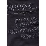 Street One - Shirt - Blauw - Viscosemix met Stretch