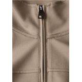 Street One - Viscose Jas - Bruin - Capuchonloos - Ritssluiting